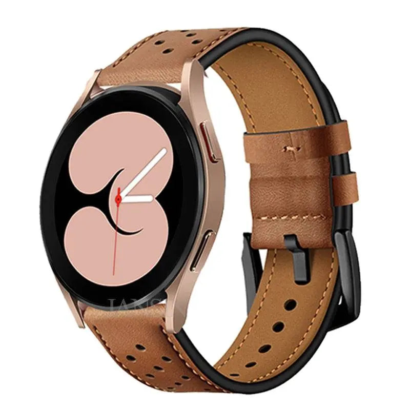 Custom Leather Band For Samsung Galaxy Watch 4 - Pinnacle Luxuries