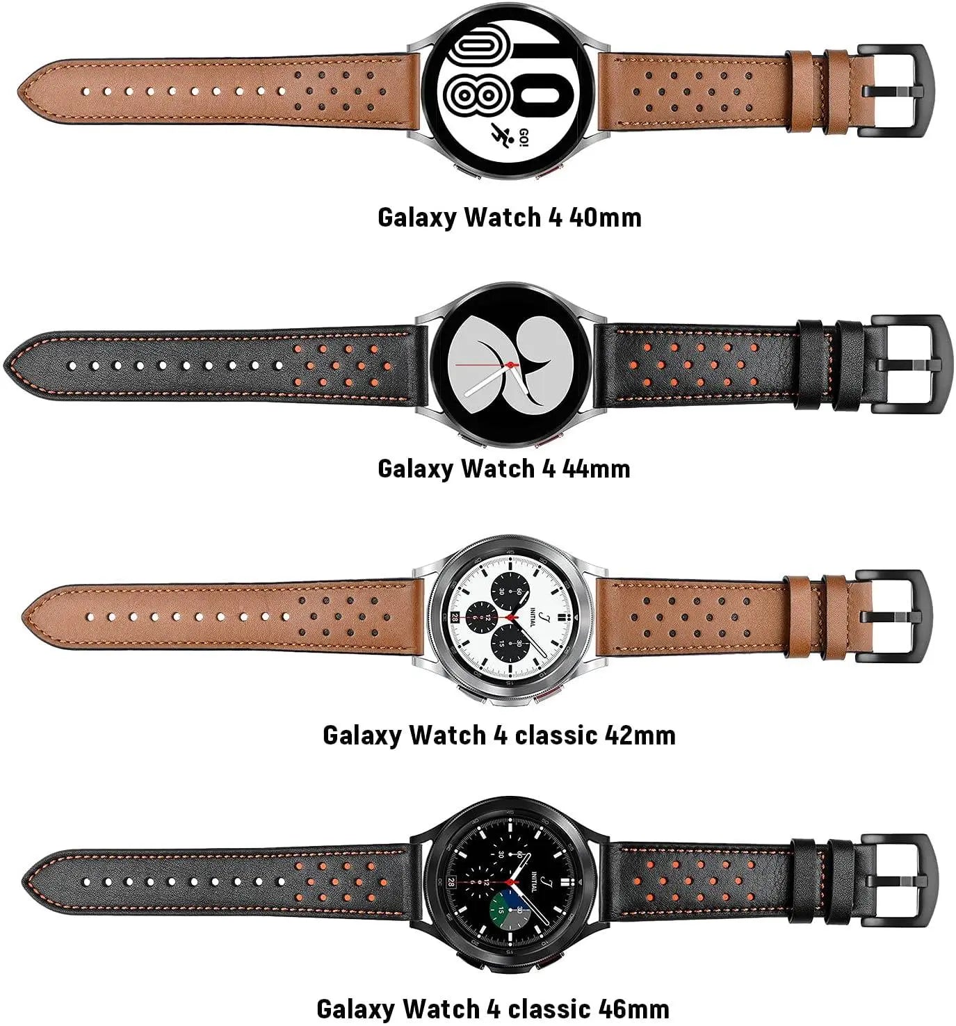 Custom Leather Band For Samsung Galaxy Watch 4 - Pinnacle Luxuries