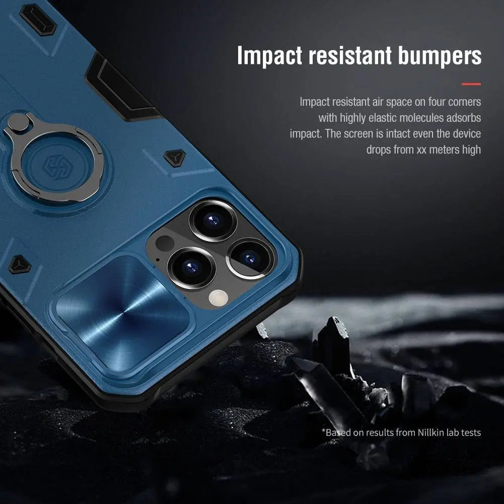 Ultimate Ring Stand Lens Protection Case For iPhone 13 / 13 Pro / 13 Pro Max / 13 Mini - Pinnacle Luxuries