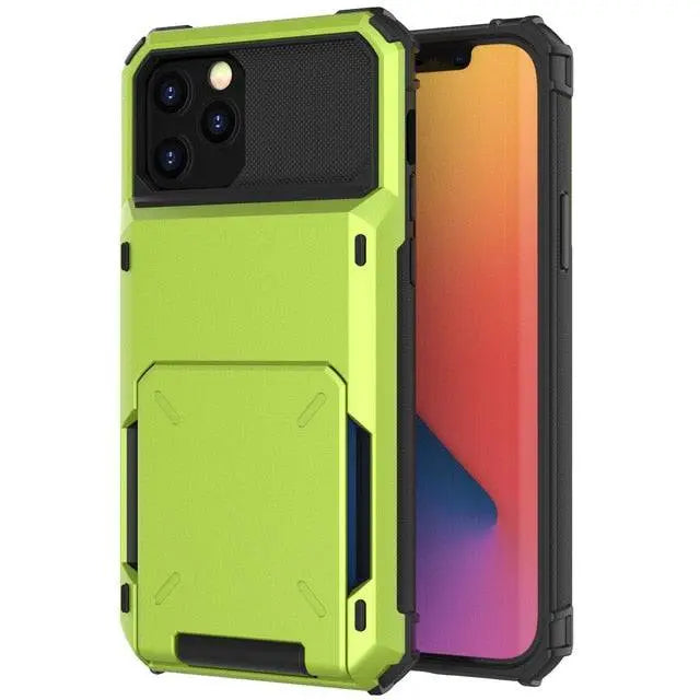 Military Grade Black Mamba Armor Wallet Card Holder For iPhone - Pinnacle Luxuries
