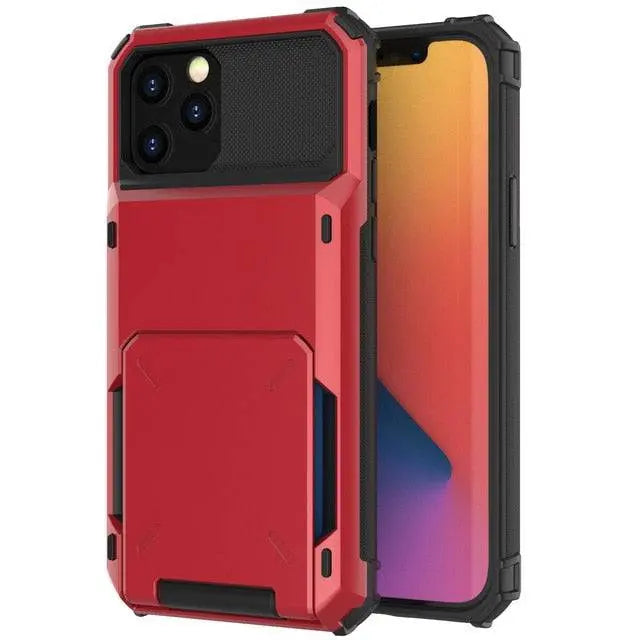 Military Grade Black Mamba Armor Wallet Card Holder For iPhone - Pinnacle Luxuries