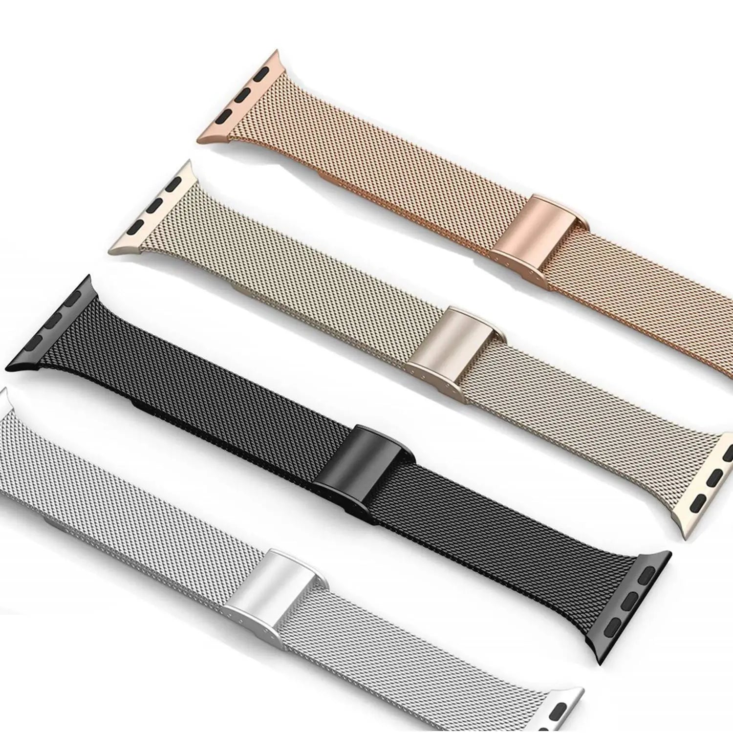 Premium Thin Stainless Steel Mesh Band For Apple Watch Series 7 41mm 45mm - Pinnacle Luxuries