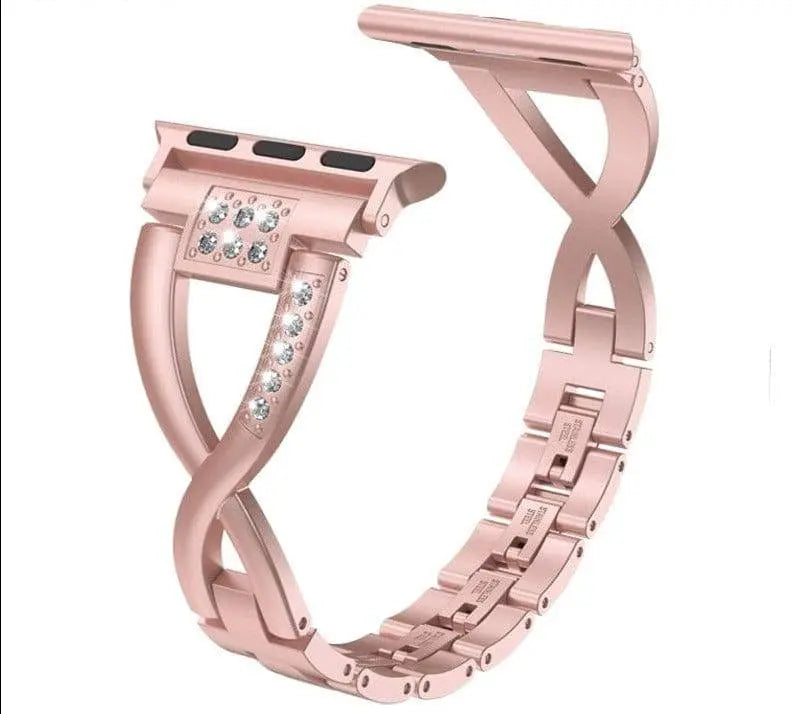 Luxurious Diamond Stud Band For Apple Watch Series 7 41mm 45mm - Pinnacle Luxuries