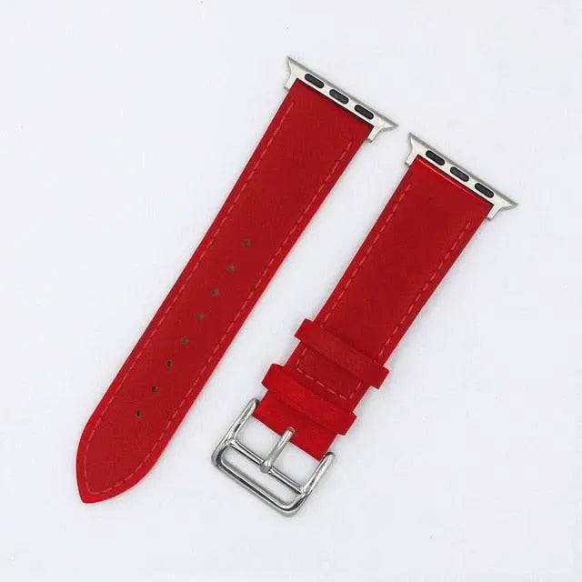 Vintage Genuine Leather Band For Apple Watch Series 7 41mm 45mm - Pinnacle Luxuries