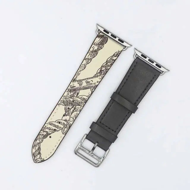 Vintage Genuine Leather Band For Apple Watch Series 7 41mm 45mm - Pinnacle Luxuries