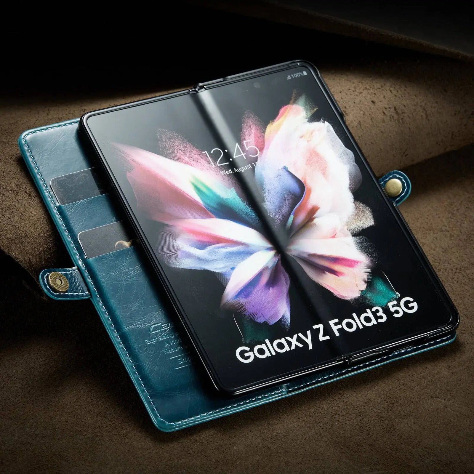 Premium Custom Genuine Leather Case For Samsung Galaxy Z Fold 3 5G - Pinnacle Luxuries