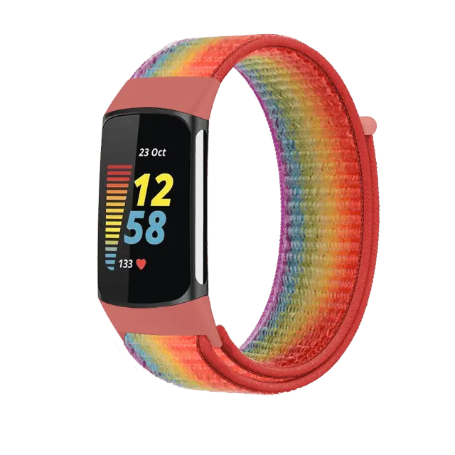 Nylon Sweat Resistant Sport Band For Fitbit Charge 5 - Pinnacle Luxuries