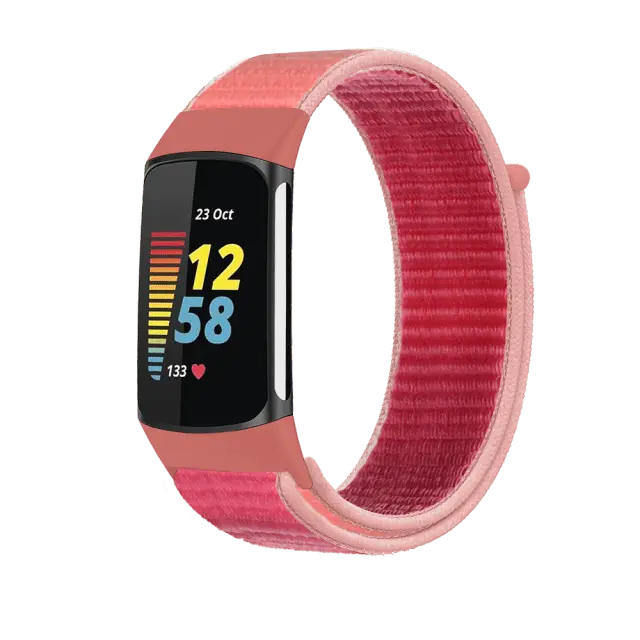 Nylon Sweat Resistant Sport Band For Fitbit Charge 5 - Pinnacle Luxuries
