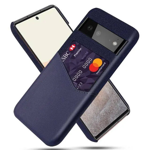 Premium Card Holder Wallet Case For Google Pixel 6 Pro - Pinnacle Luxuries
