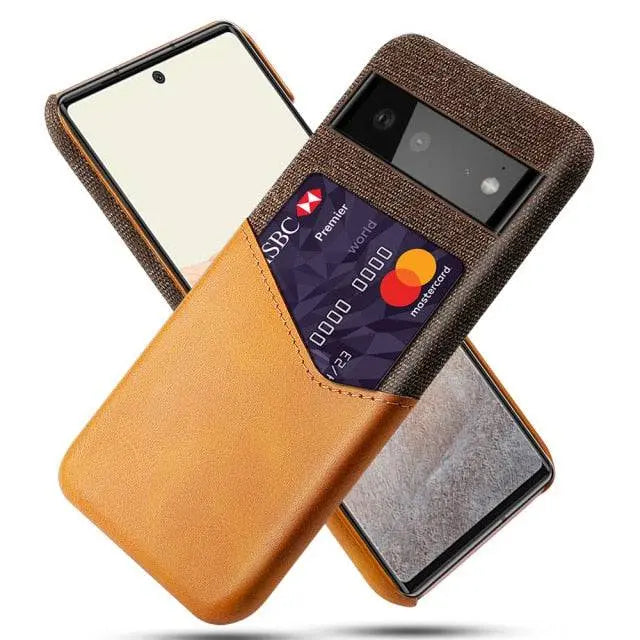 Premium Card Holder Wallet Case For Google Pixel 6 Pro - Pinnacle Luxuries