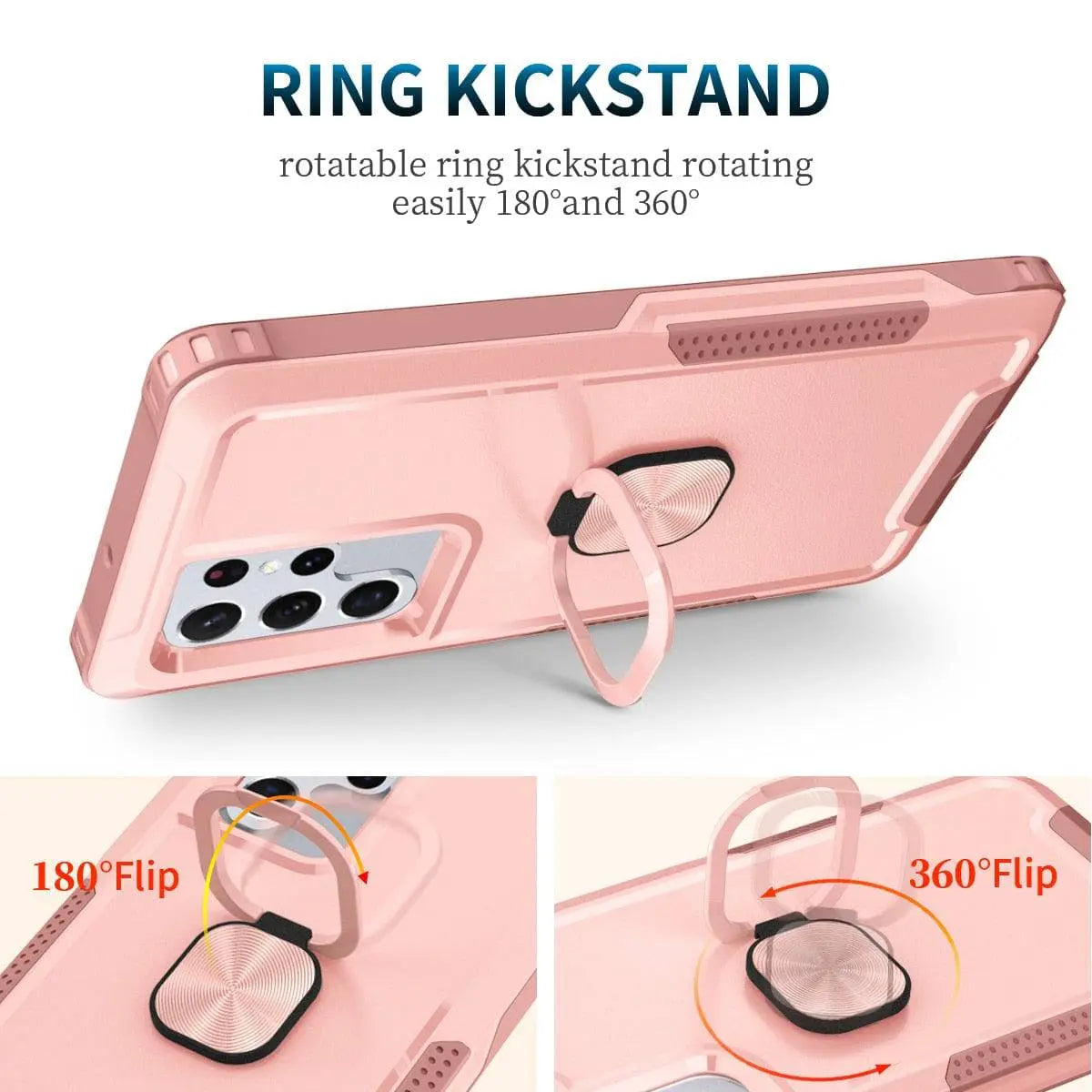 Heavy Duty 360 Full Body Shockproof Kickstand Case For Samsung Galaxy S22 Plus Ultra - Pinnacle Luxuries
