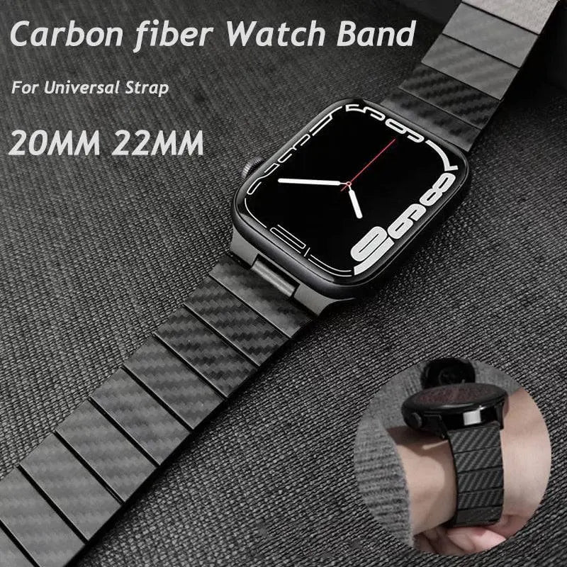 Phantom Carbon Fiber Band For Samsung Galaxy Watch 20mm 22mm - Pinnacle Luxuries