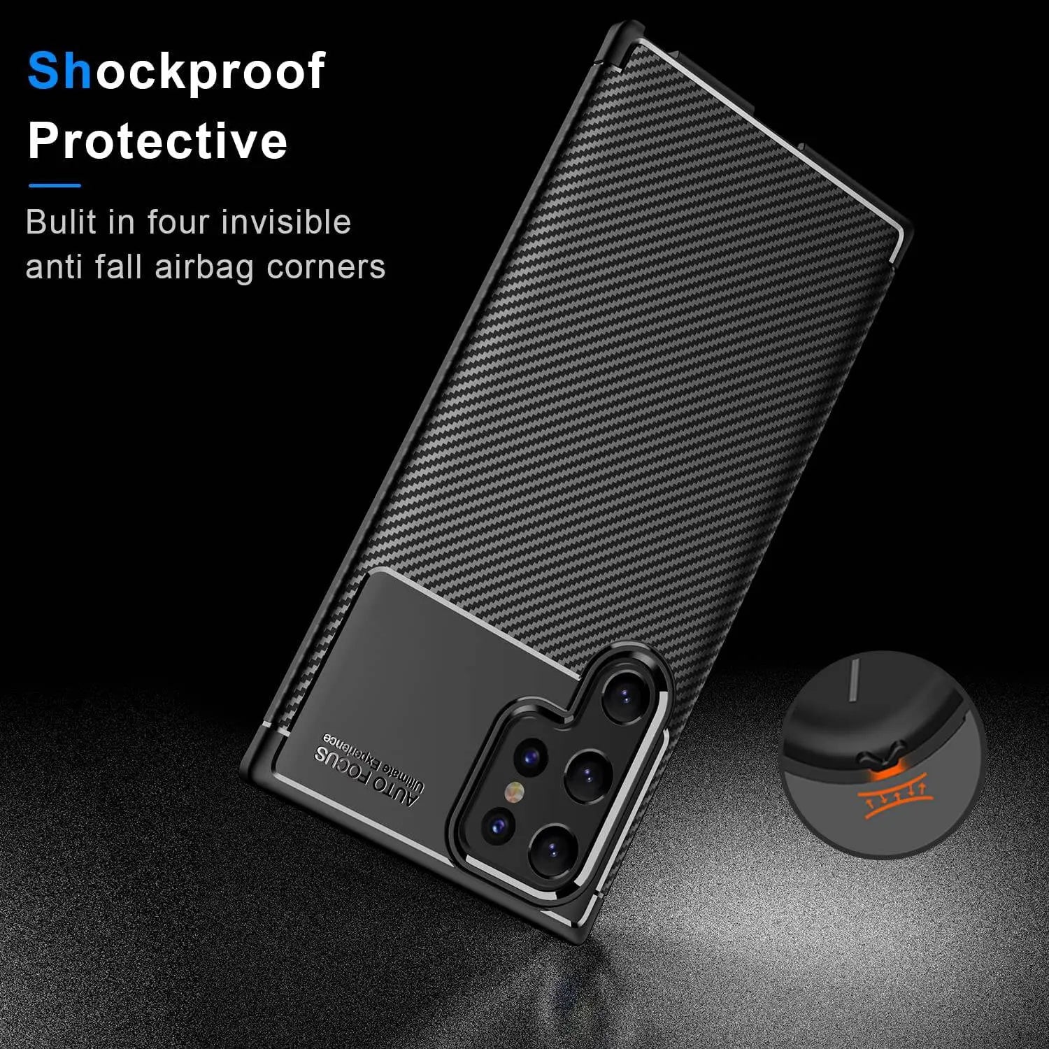 Carbon Fiber Styled Case For Samsung Galaxy S22 / S22 Plus / S22 Ultra - Pinnacle Luxuries