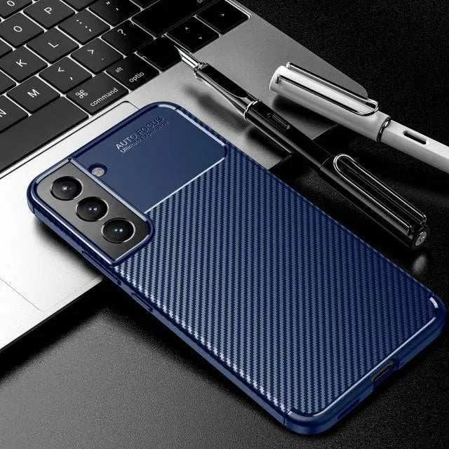 Carbon Fiber Styled Case For Samsung Galaxy S22 / S22 Plus / S22 Ultra - Pinnacle Luxuries