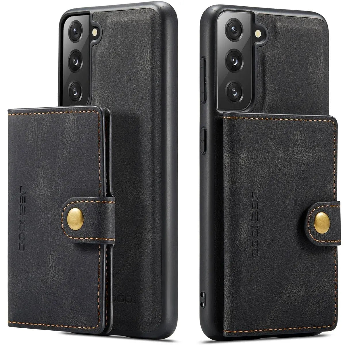 Custom Leather Wallet Case For Samsung Galaxy S22 / S22 Plus / S22 Ultra - Pinnacle Luxuries