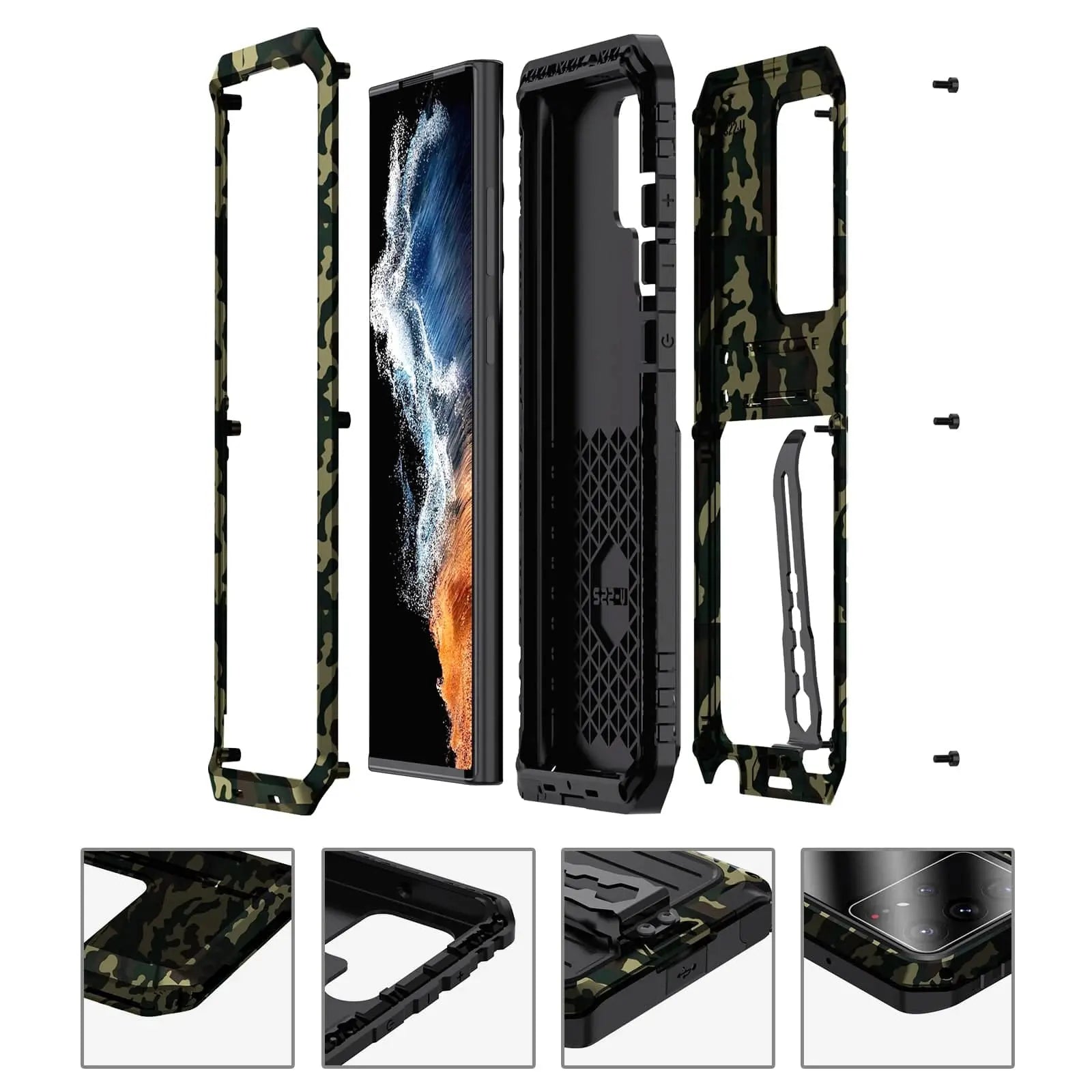 Peak Pinnacle Heavy Duty Military 360 Case For Samsung Galaxy S22 - Pinnacle Luxuries