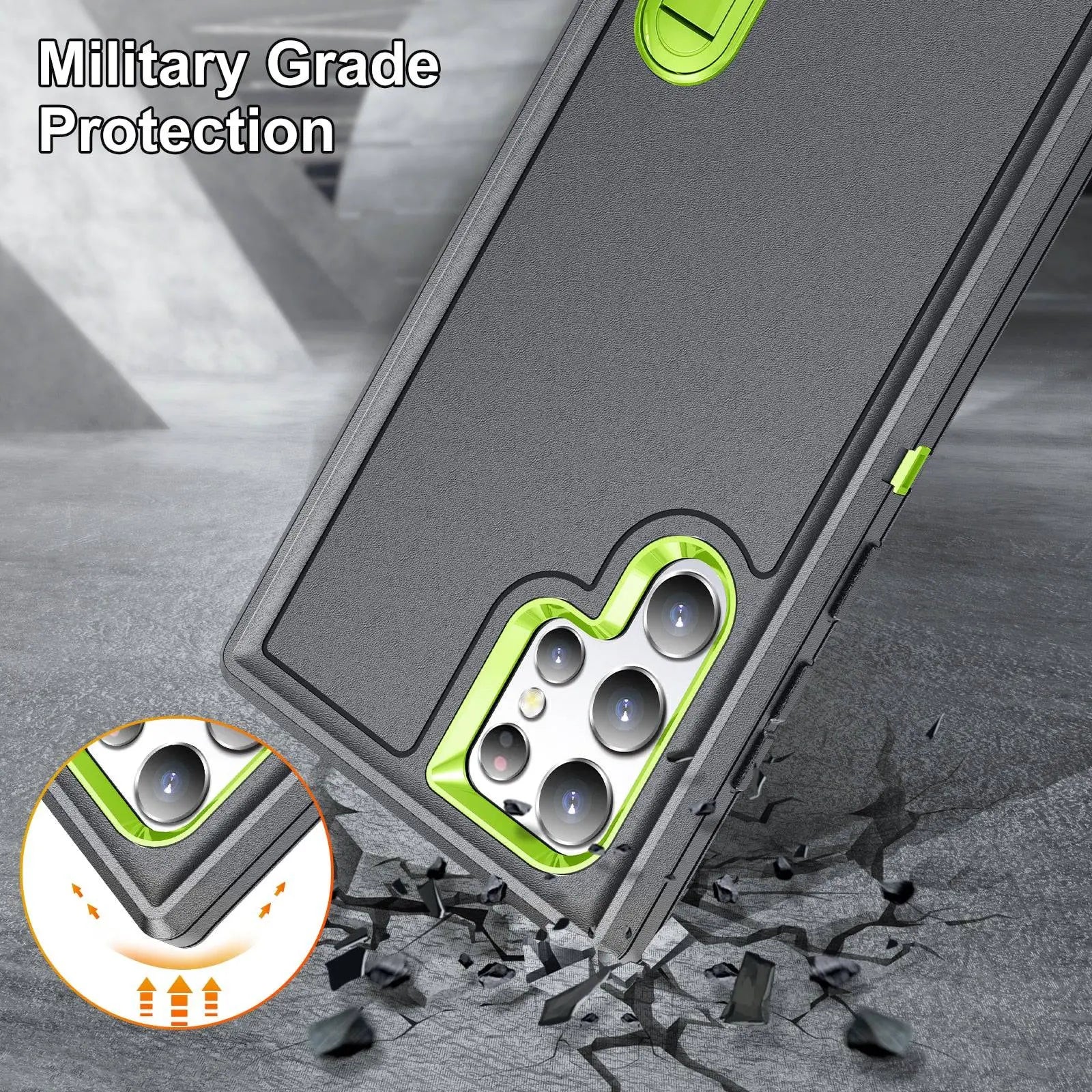 Pinnacle Shock Force Case For Samsung Galaxy S22 Ultra S22 Plus - Pinnacle Luxuries