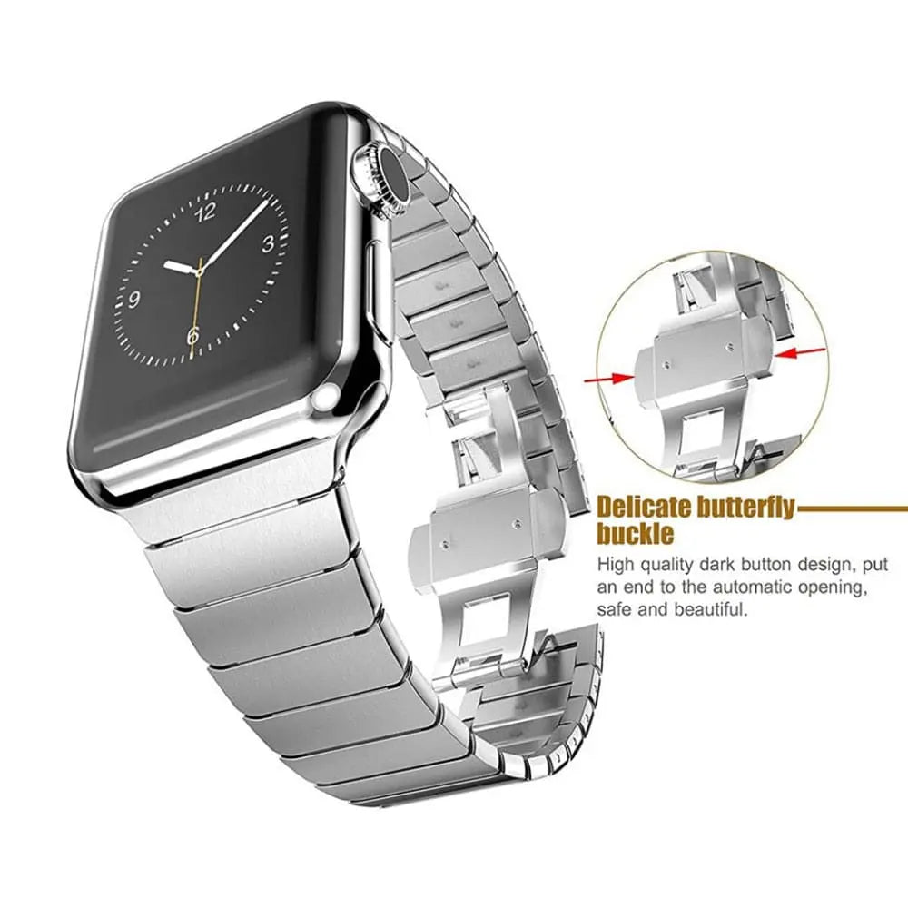 Centurion Stainless Steel Apple Watch Band - Pinnacle Luxuries