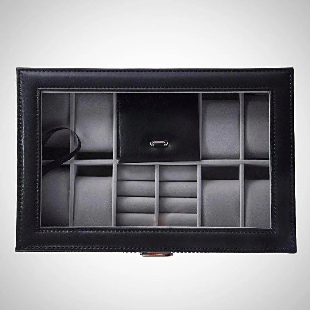 Leather Watch & Jewelry Display Case - Pinnacle Luxuries