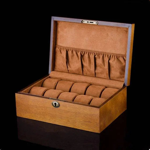 Solid Wood Gentleman's Edition Watch Box - Pinnacle Luxuries