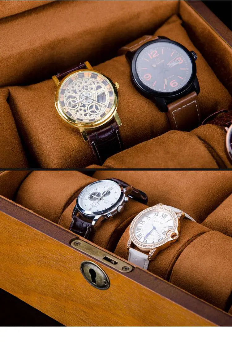 Solid Wood Gentleman's Edition Watch Box - Pinnacle Luxuries