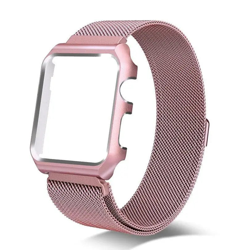 Pristine Apple Watch Stainless Steel Mesh Loop Band Case - Pinnacle Luxuries