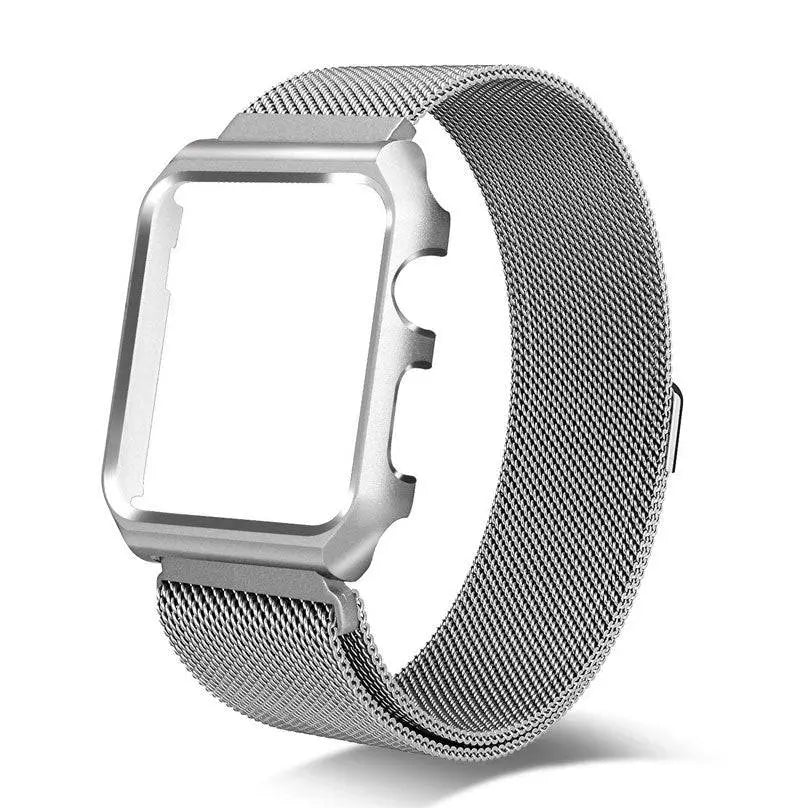 Pristine Apple Watch Stainless Steel Mesh Loop Band Case - Pinnacle Luxuries
