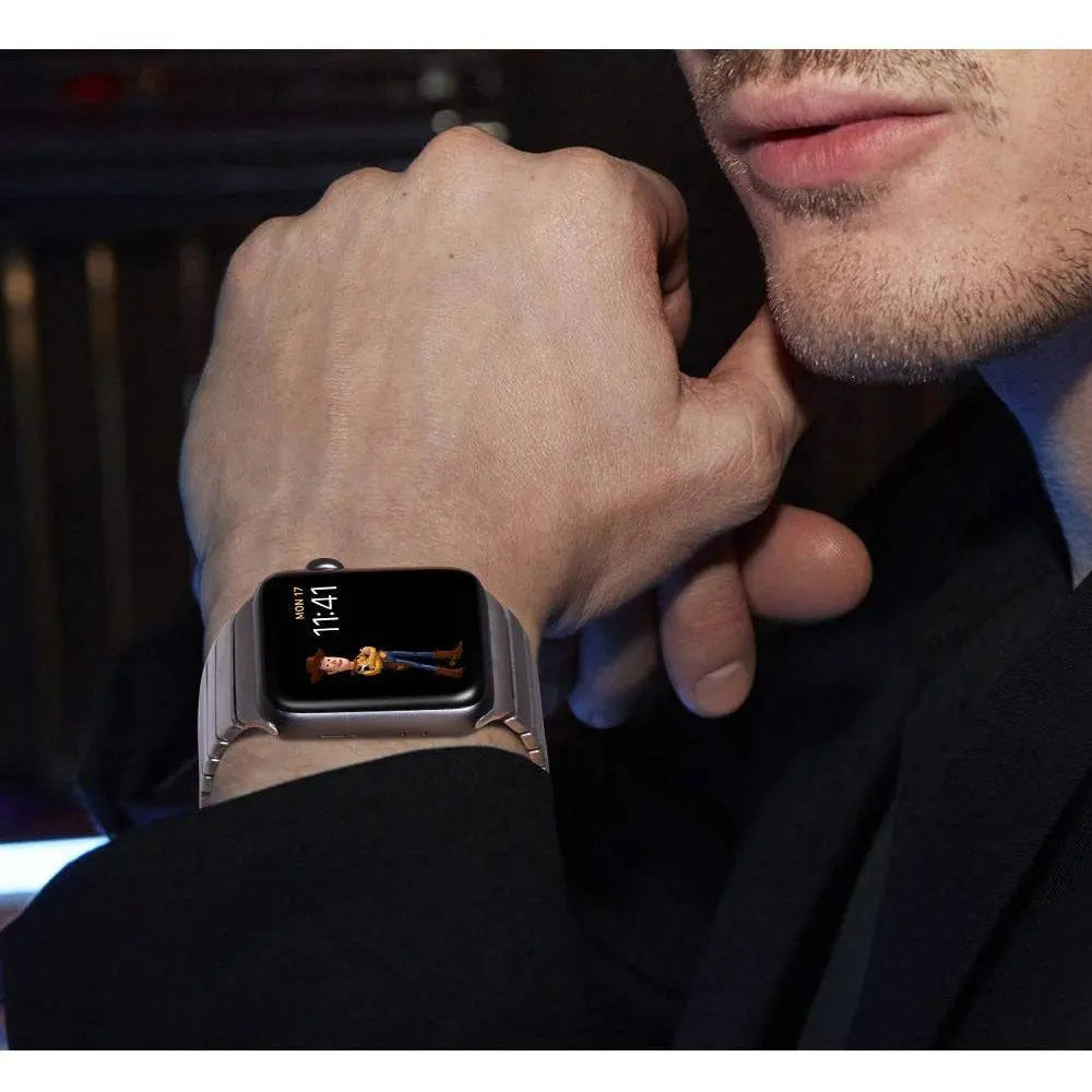 Centurion Stainless Steel Apple Watch Band - Pinnacle Luxuries