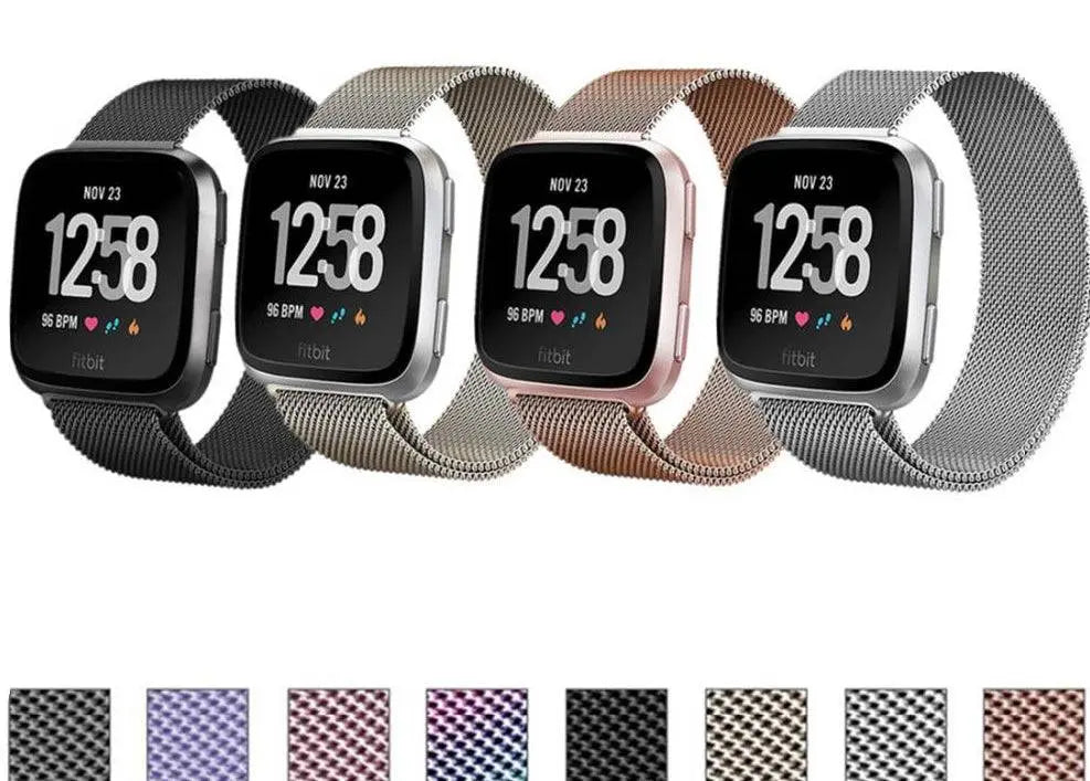 Fitbit Versa Prestige Stainless Steel Mesh Loop Band - Pinnacle Luxuries