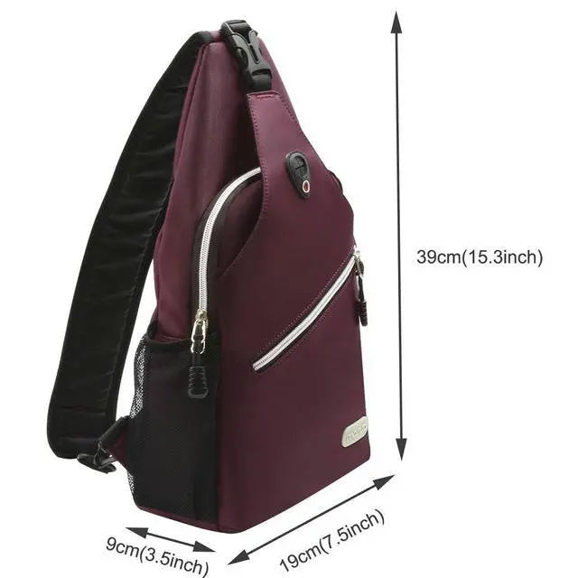 Shoulder Sling Laptop Backpack Travel Bag - Pinnacle Luxuries